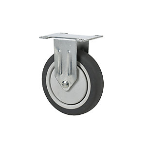 Rolle zu Alu-Plattformwagen, für AWX 200, Tragfähigkeit 200 kg, Bockrolle, Ø 125 mm.