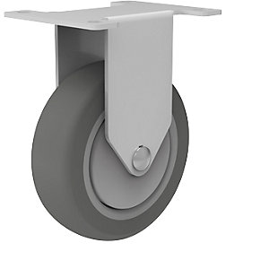 Rolle zu Alu-Plattformwagen, für AWX 150, Tragfähigkeit 150 kg, Bockrolle, Ø 100 mm.