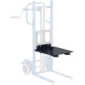 Plattform für Materialheber und Hubkarre, LxB 600 x 430 mm, Tragfähigkeit 120 kg.