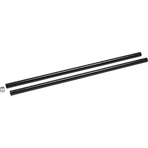 Pfosten für Tischwagen, Länge 1500 mm, schwarz.