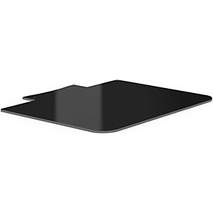 Sackkarre, Schaufel, BxT 450 x 500 mm, tiefschwarz RAL 9005, gelocht.