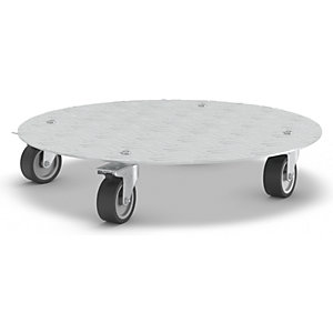 Pflanzenroller, Aluminium, Tragfähigkeit 100 kg, Ø 380 mm.