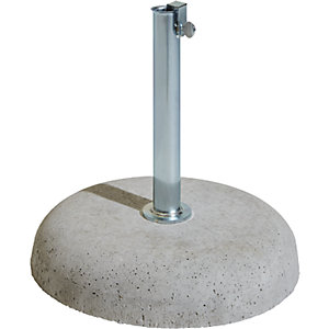 Schirmständer rund, aus Naturbeton, für Stock-Ø bis 38 mm.