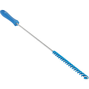 Rohrbürste mit Stiel, hart, Ø 10 mm, VE 15 Stk, blau.