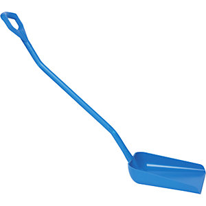 Schaufel, ergonomisch und lebensmittelecht, Gesamtlänge 1310 mm, blau.