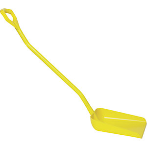 Schaufel, ergonomisch und lebensmittelecht, Gesamtlänge 1310 mm, gelb.