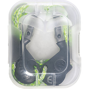 Mehrweg-Gehörschutzstöpsel mit Kordel xact-fit multi, Größe M/L, VE 50 Paar, SNR 26 dB.