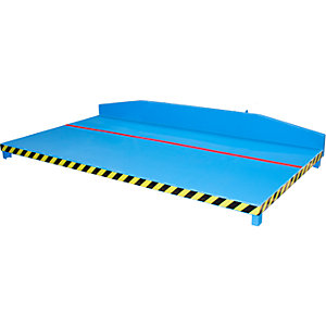 Restgitter-Palette RGP, LxBxH 1540 x 2500 x 375 mm, lichtblau.