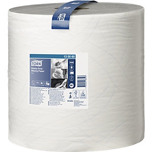 Papierwischtücher, extrastark, TAD-Qualität, 2-lagig, weiß, VE 1 Rolle, 1000 Blatt/Rolle.
