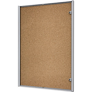 Schaukasten für innen, Korkrückwand, 9 DIN A4-Blätter, HxB 963 x 711 mm.