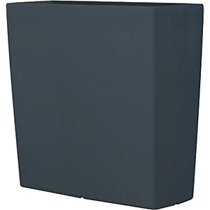 Pflanzbehälter, TREVIA 900K, HxBxT 900 x 900 x 390 mm, anthrazit.