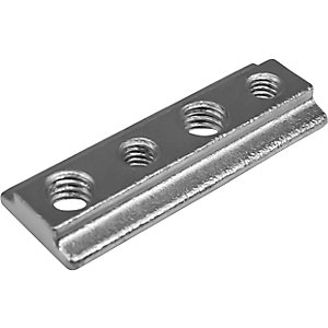 Nutenstein für Airlineschienen, Stahl, VE 10 Stk, silber.