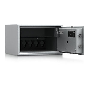 Möbeleinsatztresor mit Innentresor, VDMA B, S2, HxBxT 255 x 395 x 380 mm, mit Waffenhalter.