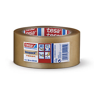 PVC-Packband, tesapack® 4124 Premium, VE 36 Rollen, transparent, Bandbreite 50 mm.