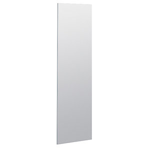 Rückwand für Garderobenöffnung, lichtgrau RAL 7035, BxH 450 x 1800 mm.