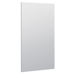 Rückwand für Garderobenöffnung, lichtgrau RAL 7035, BxH 870 x 1800 mm.